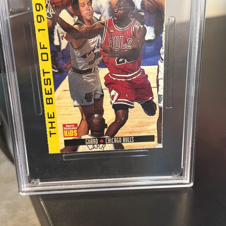 Michael Jordan Raro 1998 Sports Illustrated SI Para Niños BEST BULLS Jumbo PSA 4 Foto 3 de 4