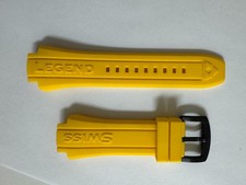 Swiss Legend Neptune Silicone/Rubber Yellow band strap for 48mm watches
