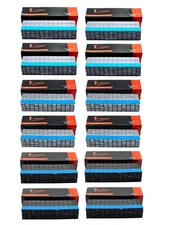 12 BOX 4320 pcs 0.25oz 4 Gray 4 Zinc 4 Black Coated Adhesive Stick Wheel Weight