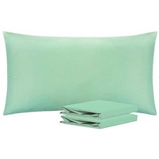 King Pillowcase Set - 2 Pack Brushed Microfiber King 20" x 36" Sea Green
