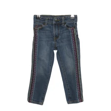 Lucky Brand Embroidered Denim Cotton Blend Toddler Cate Skinny Jeans Size 2T