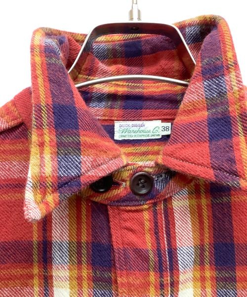 Warehouse Flannel Shirt, Men’s Casual Button-Up, Plaid, Used image 2