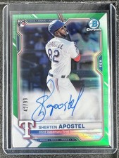 Apostel, Sherten - 2021 Bowman Chrome - Autograph - 42/99