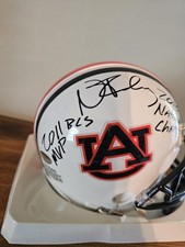 Nick Fairley Auburn Tigers Signed Mini Helmet 2010 National Champs 2011 BCS MVP 