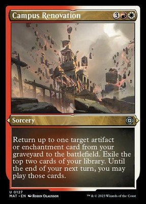 1x (127) Campus Renovation - ETCHED FOIL MTG March of the Machine: the Aftermath