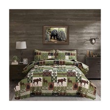Quilts Set Queen Size Rustic Quilt Bedspread Coverlet Queen Quilt B... Fast Ship