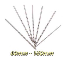 HSS Twist Drill Bit Diameter 1mm-3mm For Steel & Wood  Extra Long 60mm - 100mm