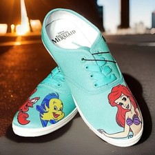 Tenis Disney Sirenita ARIEL SABASTIAN FLOUNDER Mujer’s Talla 8