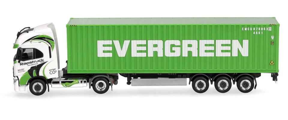 HERPA - IVECO S-Way LNG 4x2 porta container a 3 assi con container da 40 pied... - Immagine 2 di 4