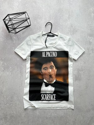 Dolce & Gabbana Vintage Rare White Al Pacino Scarface T-shirt Size 42