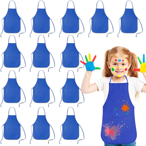 16/24/30/36/40Pcs Kids Apron Painting Aprons for Kids, Kids Paint Apron Art Smoc - Picture 7 of 12