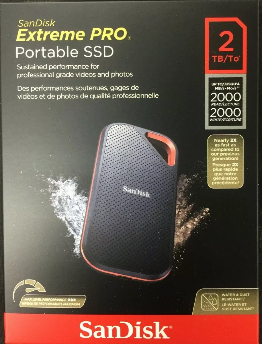 SanDisk Extreme PRO Portable V2 - SSD - 4 To - externe (portable