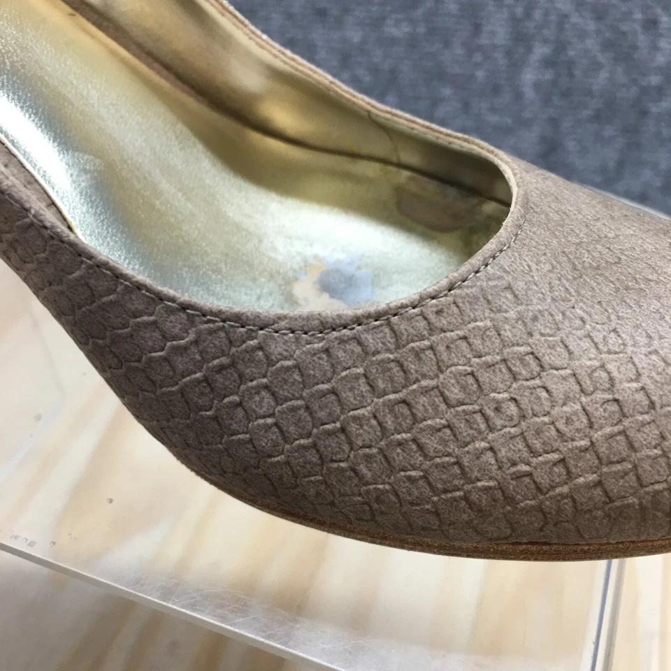 Zapatos AK Anne Klein para mujer 5,5 M de salón marrón sin cordones cómodos informales tacones de aguja Foto 4 de 4