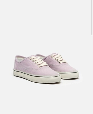 Re/Done 70s Low Top Skate Faded Lilac Size 6 (36) BNWB