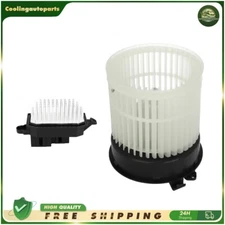 Front For 2014 15-2019 Nissan Rogue HVAC Blower Motor Fan & Blower Resister Kit