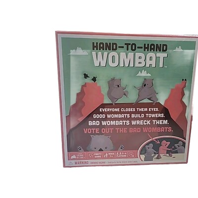 NEW Hand-To-Hand Wombat Party Game by Exploding Kittens  ~ AGE 7+ ~ 3-6 PLAYERS
