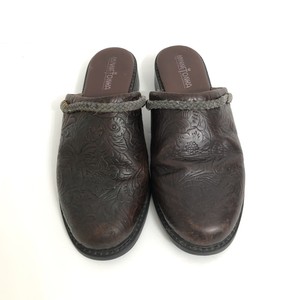 minnetonka leather mules