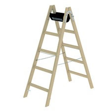 Munk Günzburger Steigtechnik Holz Sprossen-Stehleiter Malerleiter Bockleiter