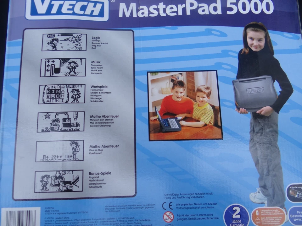 Master Pad 5000 Lerncomputer Rechner Kinder Schule Computer 90er VTech NEU OVP 2 - Bild 2 von 4