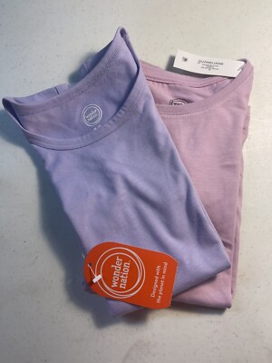 Wonder Nation Lot Of 2 Medium 1 Tee, 1 Tank Purple New SKU A47