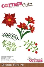 Cottage Cutz Christmas Floural #2 Cutting Die, NEW