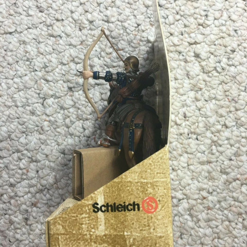 Brasão de armas Schleich leão arqueiro montado (figura 70031) - Imagem 4 de 4