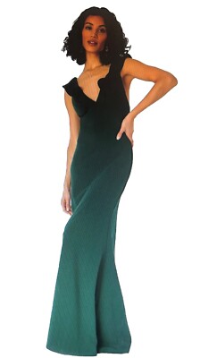 Lulus Elegant Forest Green Maxi Dress  NWT XL Holiday Wedding Festive