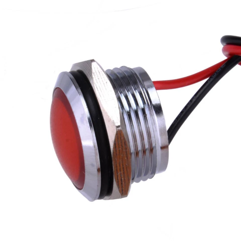 Red LED Indicator Pilot Light fit for Yamaha RT1 TY250 DT1 CT2 DT3 CT1 1pc - Imagem 3 de 3