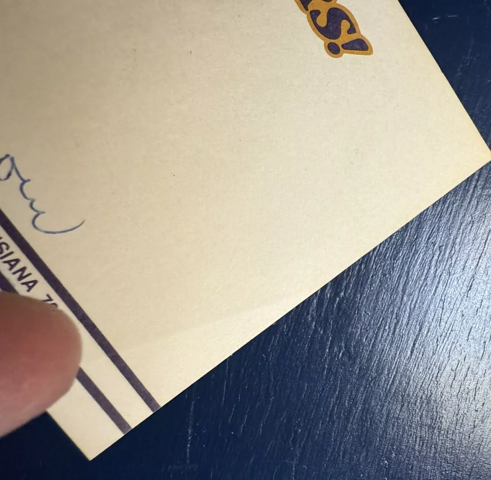 Vintage Dale Brown Autograph 1981 1982 LSU Tigers Louisiana State Basketball SEC - Image 3 of 4