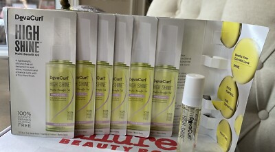 DevaCurl High Shine Multi Benefit Oil 0.17 OZ Set of 7 Travel Size (G)