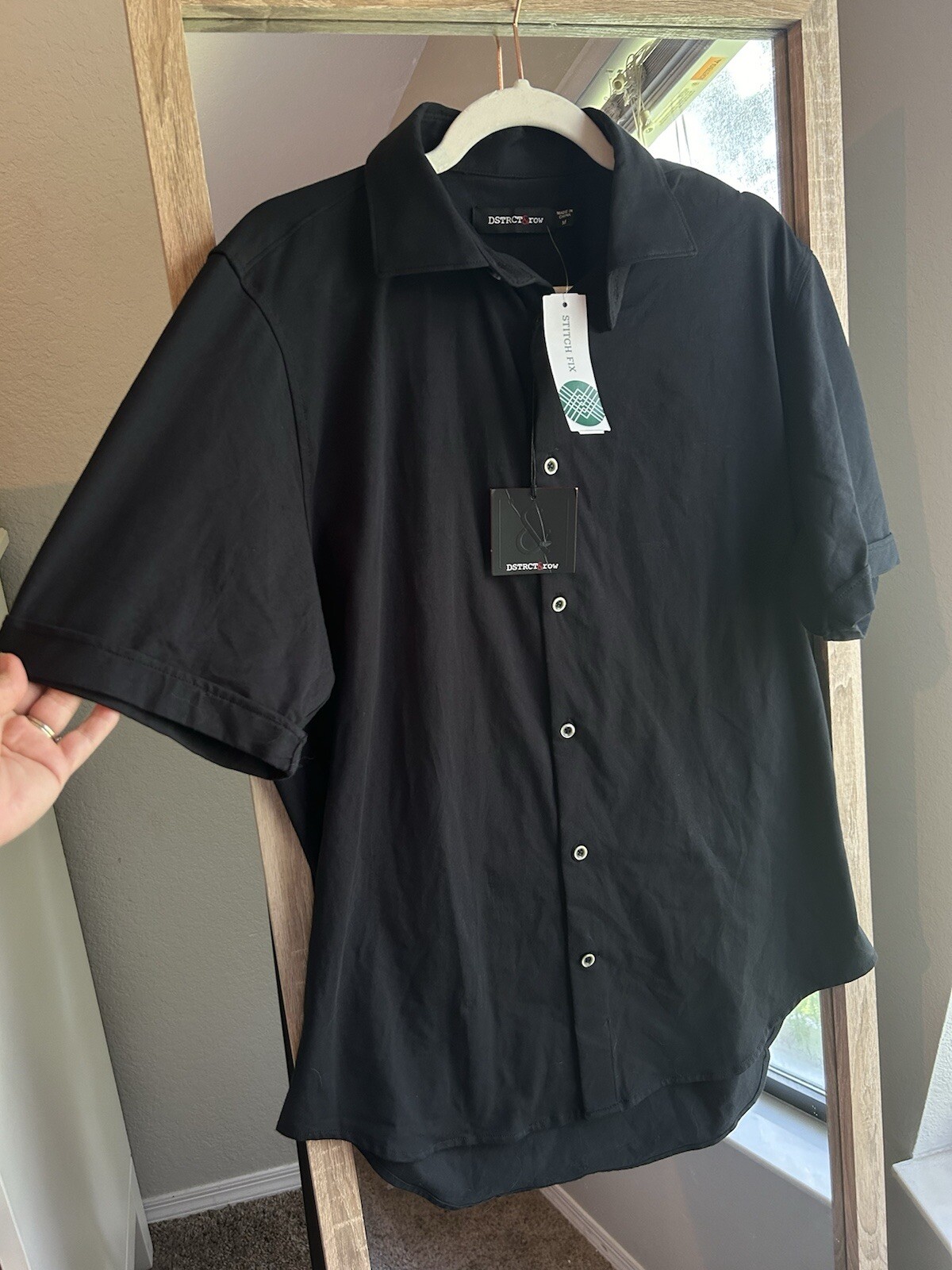 FILA NWT Stitch Fix DSTRCT & row Jersey Short Sleeve Black T Shirt Medium