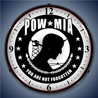 Collectable Sign And Clock Sm1103311 14 Pow Mia Lighted Clock Sale Collectable Sign And Clock Sm1103311 14 Pow Mia Lighted Clock Sale