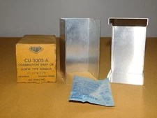 VINTAGE BUD RADIO CU-3003-A COMBO SNAP OR SCREW TYPE ALUMINUM MINIBOX  NOS