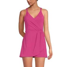 Lands' End Ladies Swim Dress Hot Pink Size XS