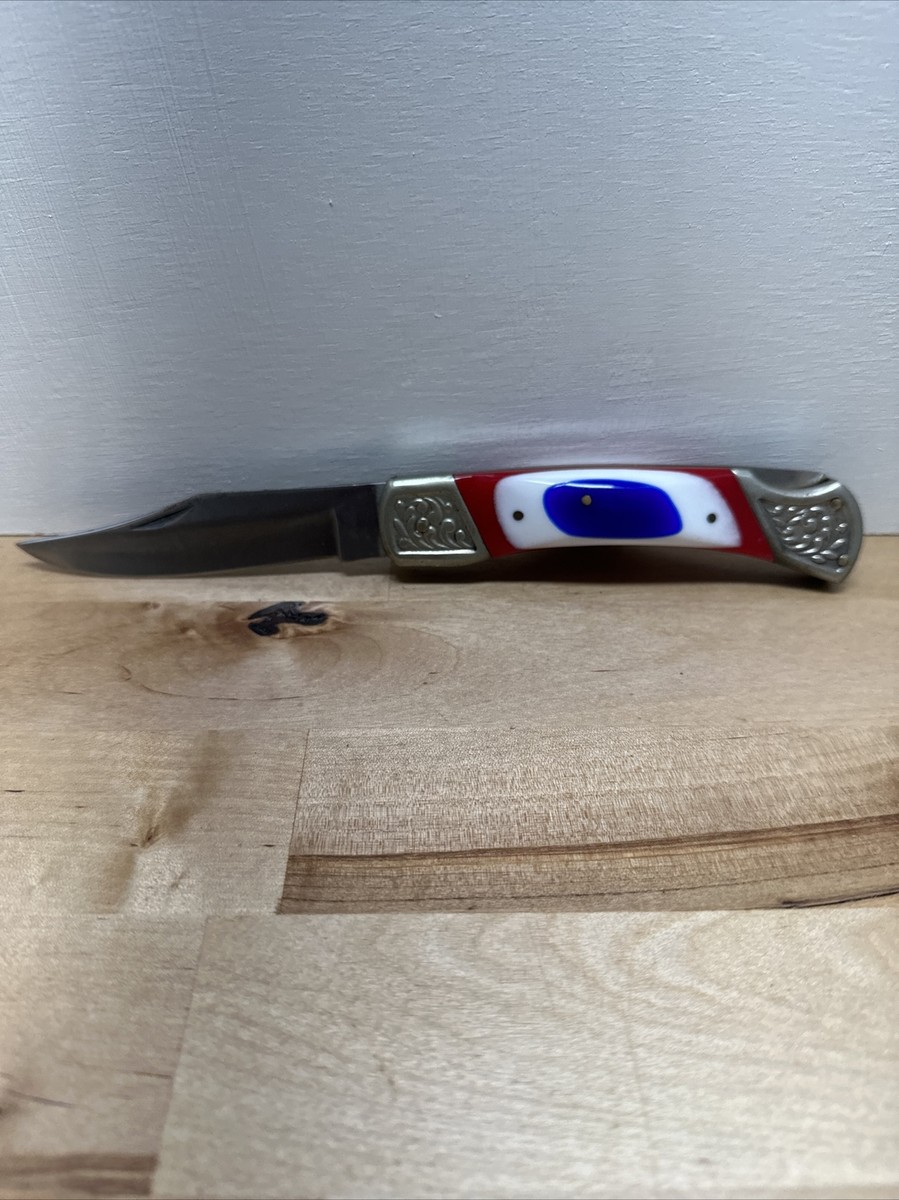 Vintage Old Smoky OS15 Uncle Sam Folding Lockback Hunter Knife | eBay