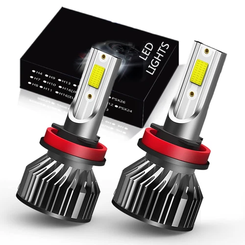 H11 CSP LED Headlight High Low Beam Bulbs Kit Super Bright 6500K White 660000LM - Picture 1 of 11