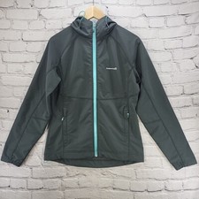 Avalanche Weather Shield Jacket Womens Sz M Gray Windbreaker Lightweight Hooded