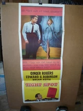 TIGHT SPOT, orig 14x36 / movie poster (Ginger Rogers, Edward G Robinson)