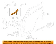 MAZDA OEM 19-24 3 Rear Door Lock Hardware-Handle Base BDTS7342XG