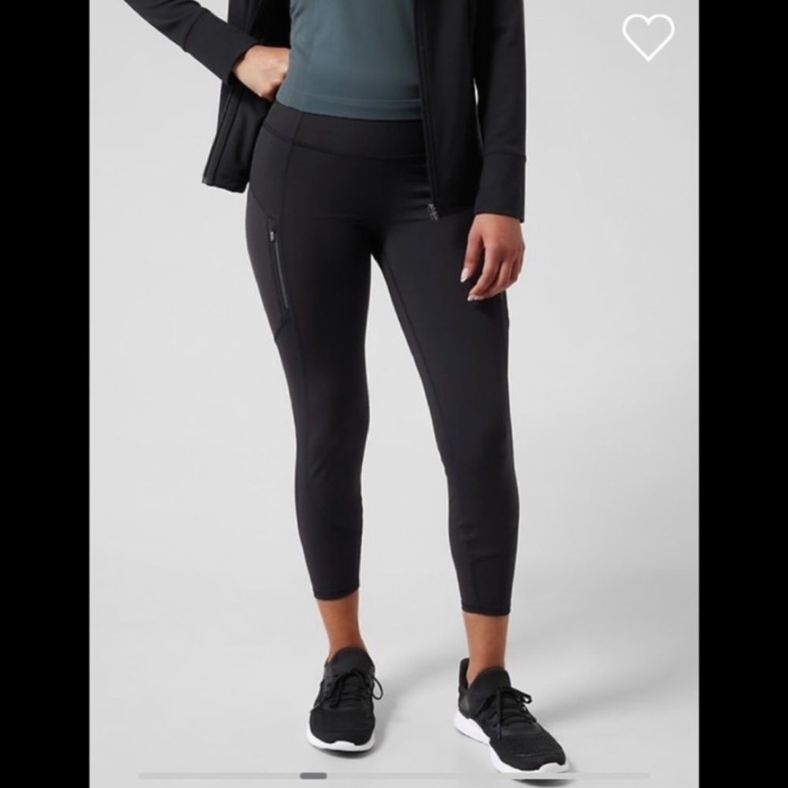 Athleta Rainer 7/8 Black Tight Legging Size XS for Women