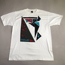 Vintage Anvil 90’s USA Made T Shirt Size XL Single Stitch Pirjo Geometric Read