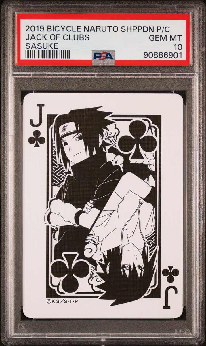 PSA 10 - Sasuke Jack of Clubs (Naruto Shippuden) Poker PSA 10 - Sasuke Jack of Clubs (Naruto Shippuden) Poker
