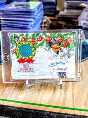 2022 Topps Holiday Julio Rodriguez RPA #25/25 Rookie Patch Auto Mariners RC JRod
