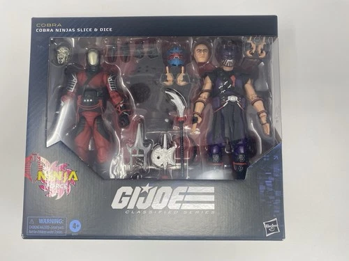 2025 SAN DIEGO COMIC CON HASBRO EXCLUSIVE GIJOE COBRA SLICE AND DICE NEW IN BOX