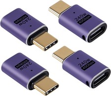 4pcs USB C Male to Female Adapter USB C Male to Female Connector USB C Adapte...