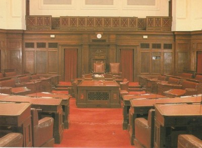 THE SENATE CHAMBER (OLD) PARLIAMNET HOUSE CANBERRA AUSTRALIA POSTCARD