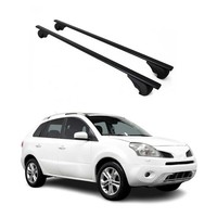 DachträGer GrundtäGer FüR Renault Koleos Mk1 2008-2016 75Kg Metall Schwarz 2 Tlg