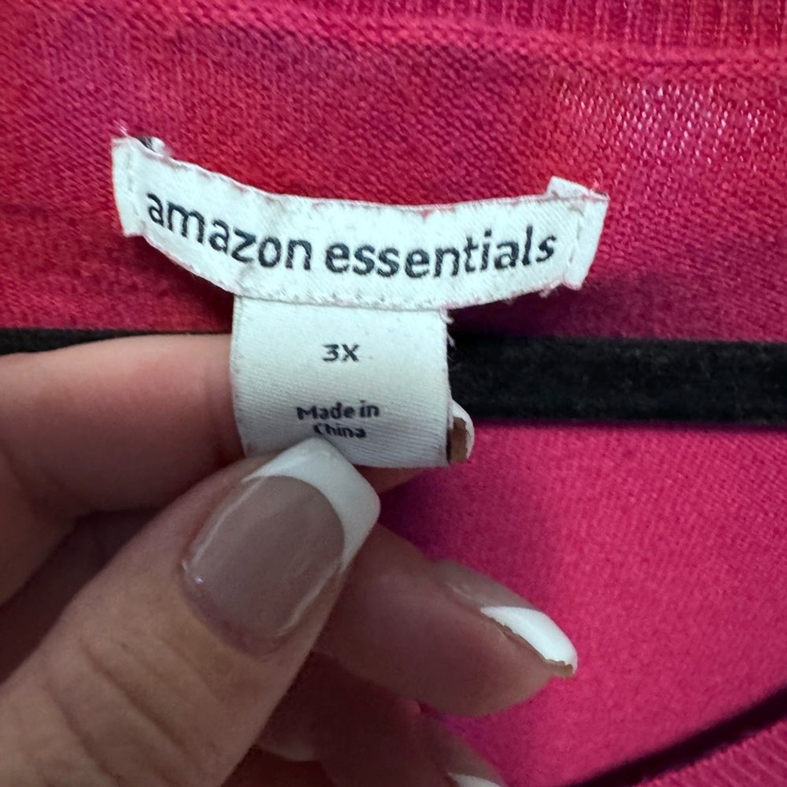 Amazon Essentials Red V-Neck Lightweight Sweater - image 5