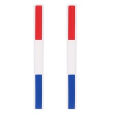 2pcs Car Door Edge Guards Protectors PVC Side Doors Edge White/Red/White/Blue
