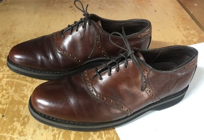 Dexter Classic Brown Leather lace up Brogue Shoes men’s size 9 VINTAGE DEXTER MENS BROWN LEATHER WINGTIP OXFORD DRESS SHOES  main image 2